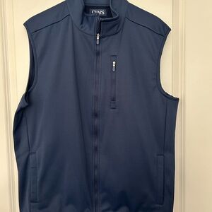 Chaps Men's Dark Blue Fleece Lined Vest